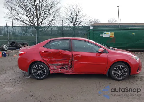 2015 Toyota Corolla S Premium from USA, damaged, VIN 2T1BURHE9FC343552